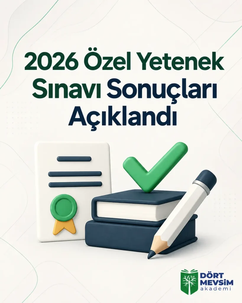 2026 Özel Yetenek Sınavı Sonuçları Açıklandı