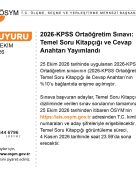 2026-KPSS Ortaöğretim Sınavı Başvuru Detayları