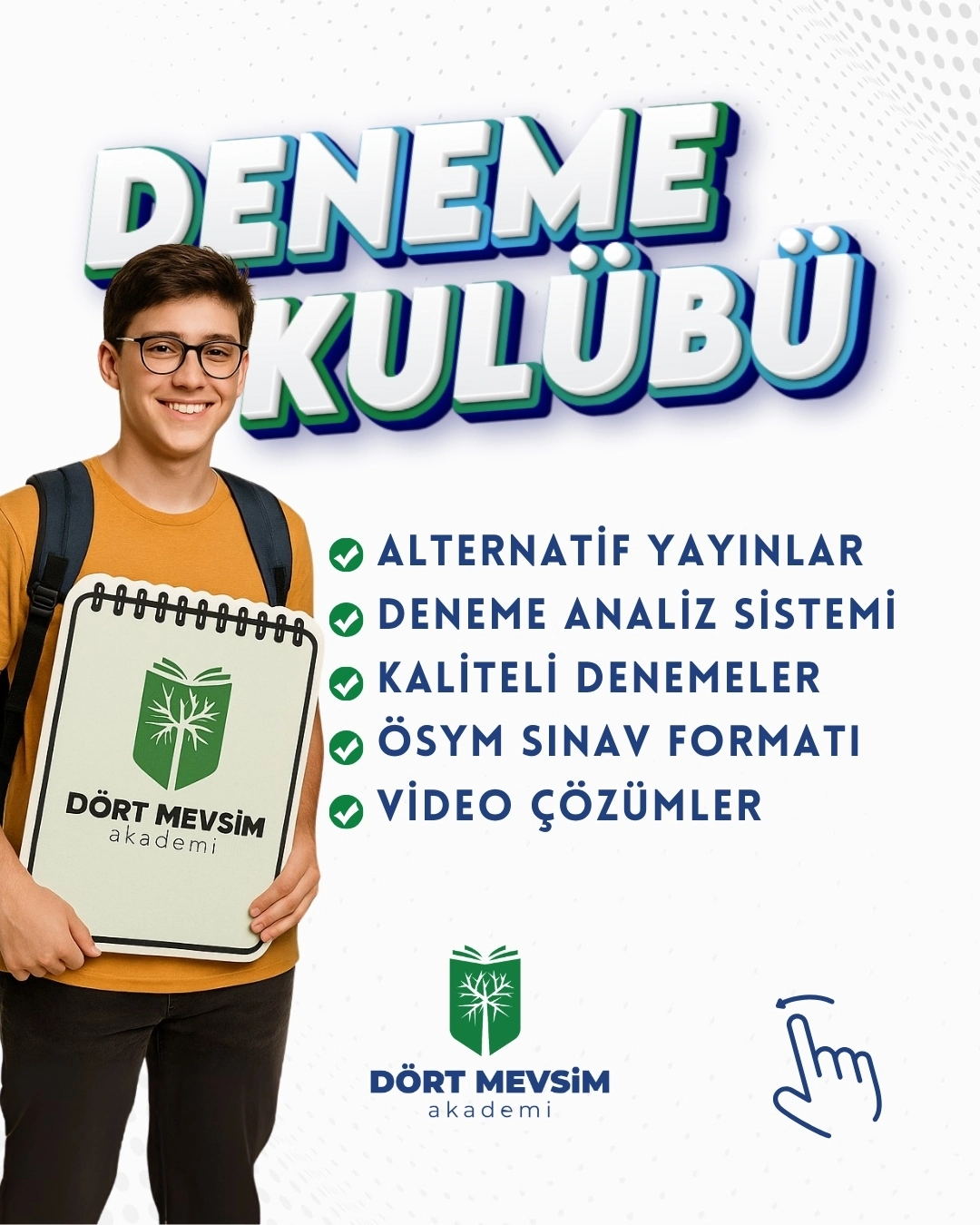 Dört Mevsim Akademi deneme kulübü, deneme analiz sistemi ve video çözümler