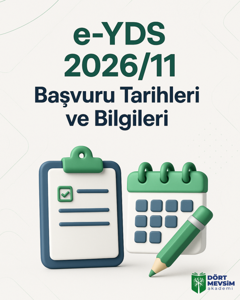 e-YDS 2026/11 Başvuru Tarihleri ve Bilgileri