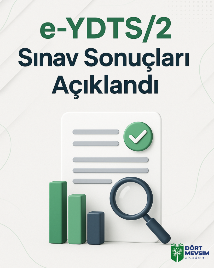 e-YDTS/2 Sınav Sonuçları Açıklandı